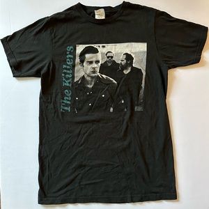 VINTAGE BAY ISLAND ROCK BAND THE KILLERS BLACK SHORT SLEEVE T-SHIRT ADULT SIZE M